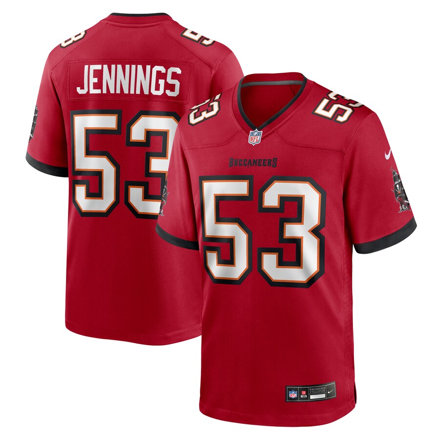 Men's Tampa Bay Buccaneers Deion Jennings Nike Red Team Game Jersey - ujerseystore