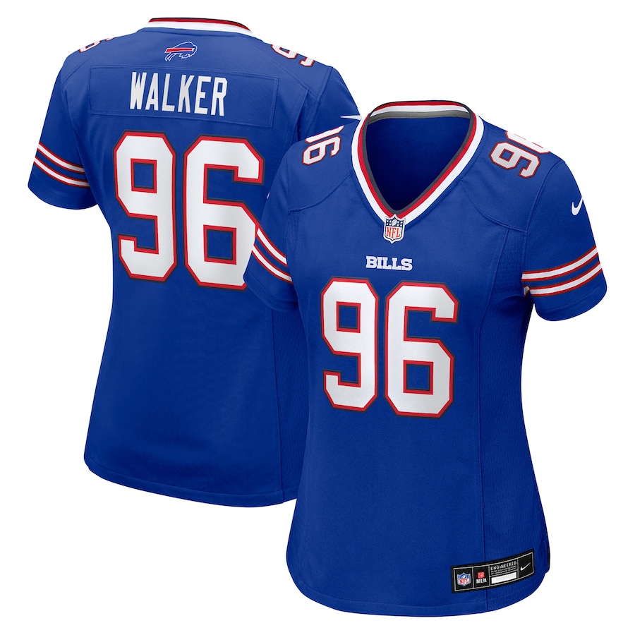 Women's Buffalo Bills Deone Walker Nike Royal Team Game Jersey - ujerseystore