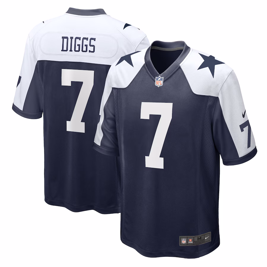 Men's Dallas Cowboys Trevon Diggs Nike Navy Alternate Game Team Jersey - ujerseystore