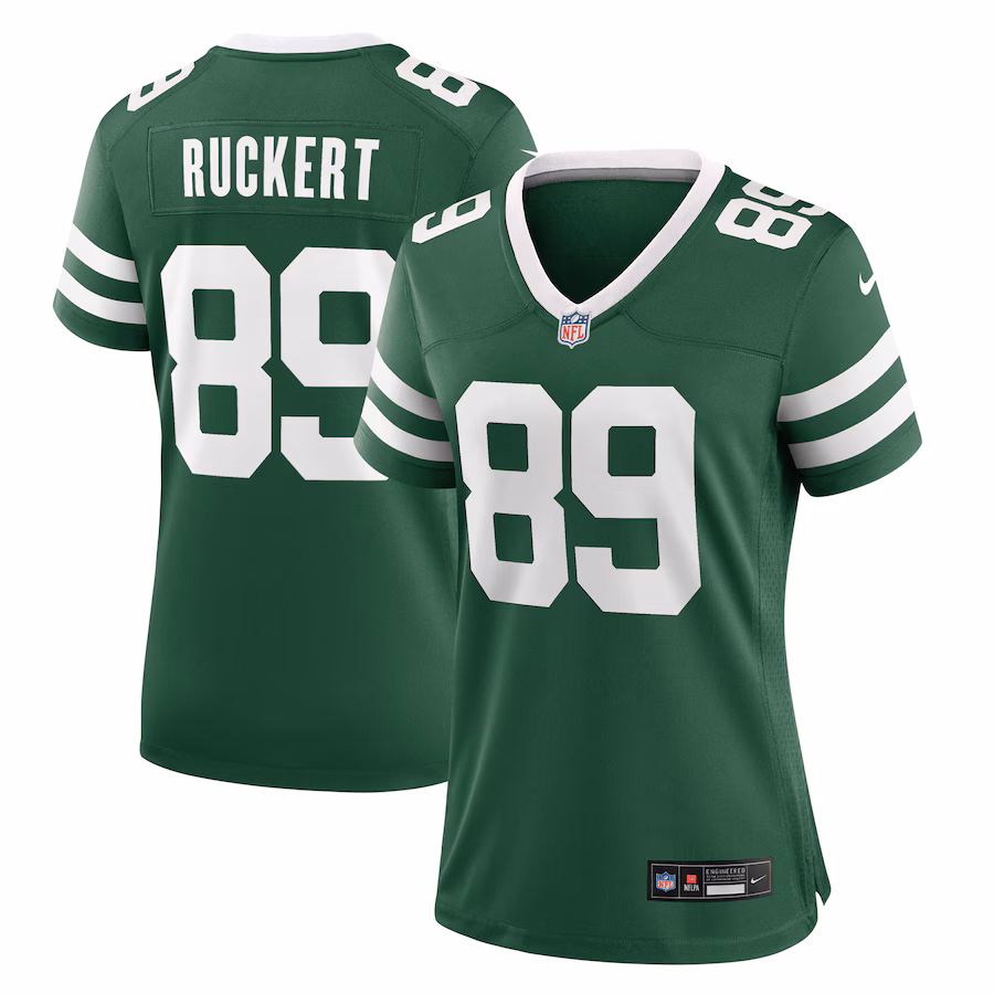 Women's New York Jets Jeremy Ruckert Nike Legacy Green Game Jersey - ujerseystore
