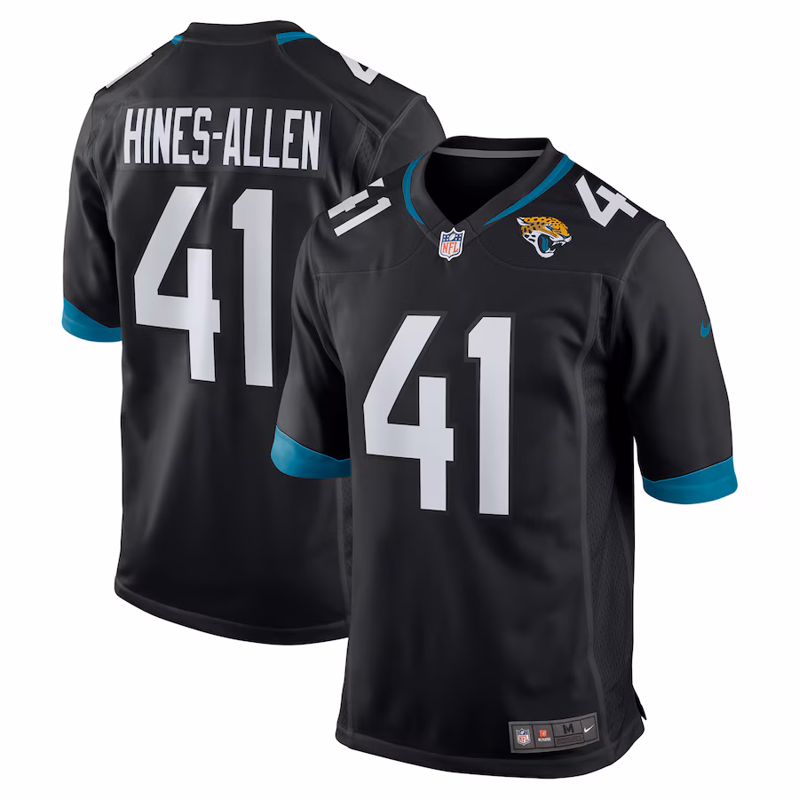 Men's Jacksonville Jaguars Josh Hines-Allen Nike Black Alternate Game Jersey - ujerseystore