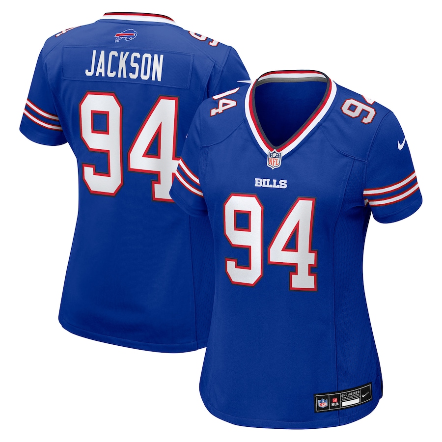 Women's Buffalo Bills Landon Jackson Nike Royal Team Game Jersey - ujerseystore