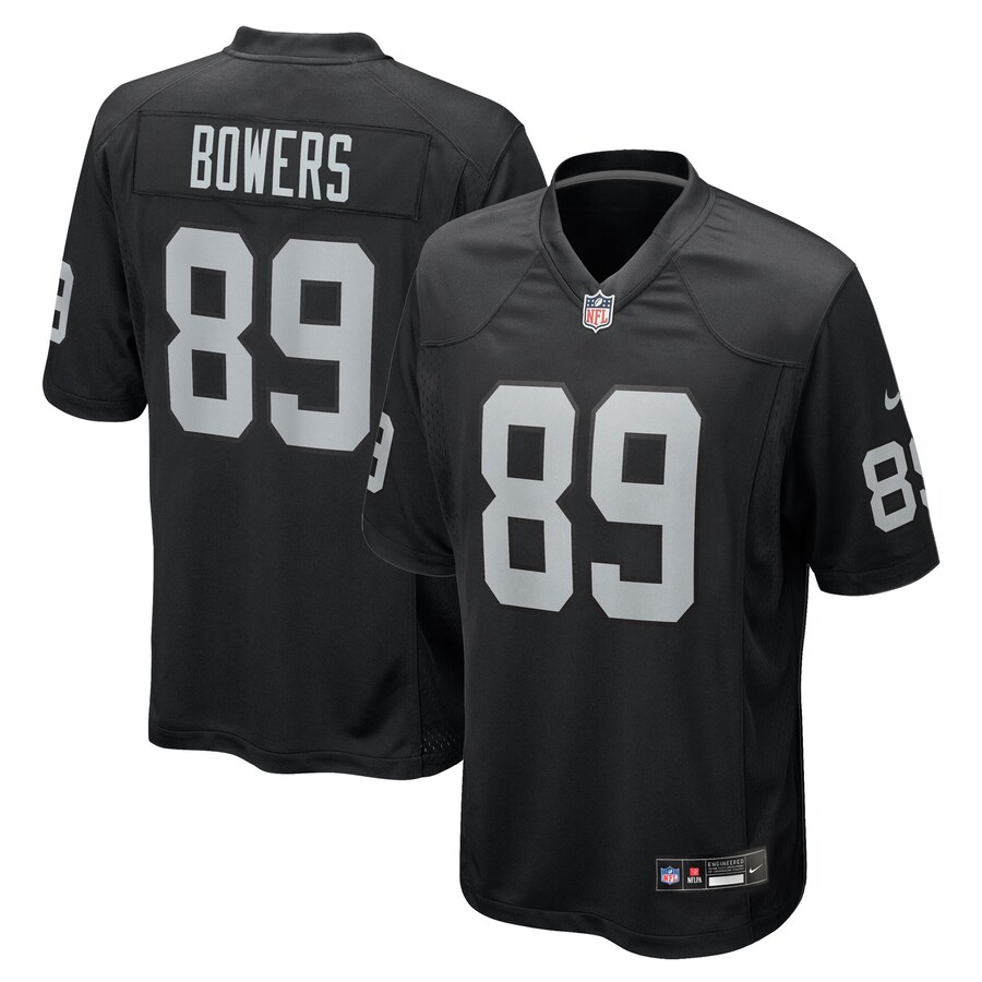 Youth Las Vegas Raiders Brock Bowers Nike Black Game Jersey - ujerseystore