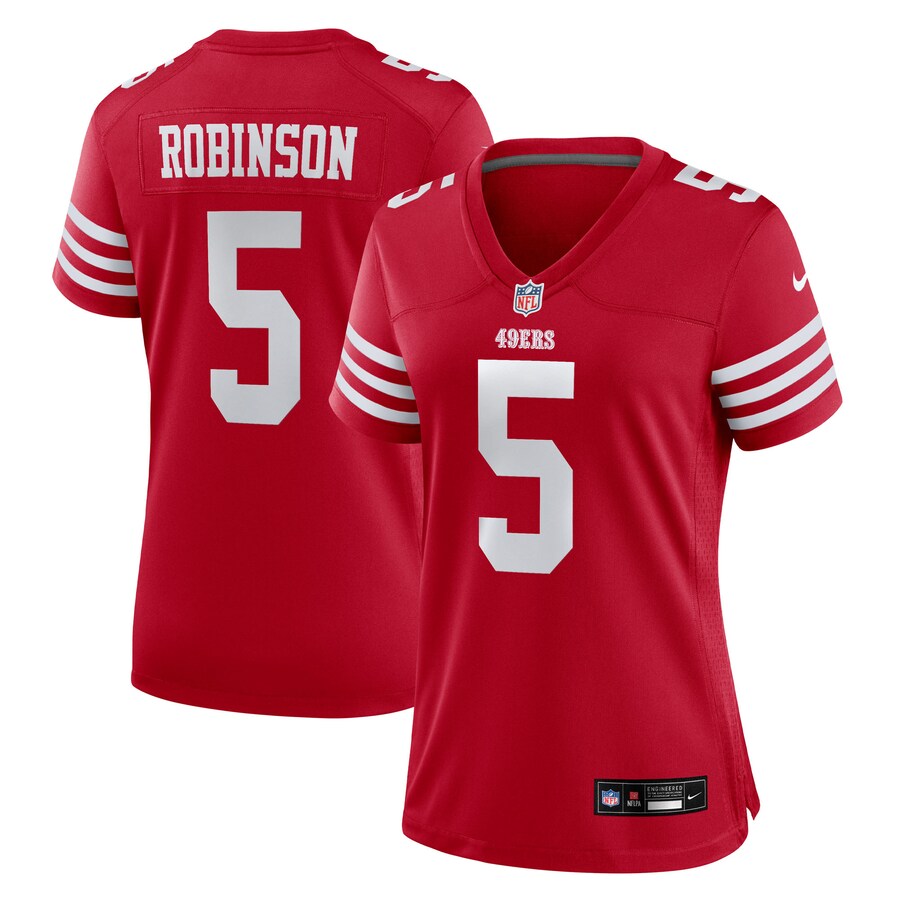 Women's San Francisco 49ers Demarcus Robinson Nike Scarlet Team Game Jersey - ujerseystore