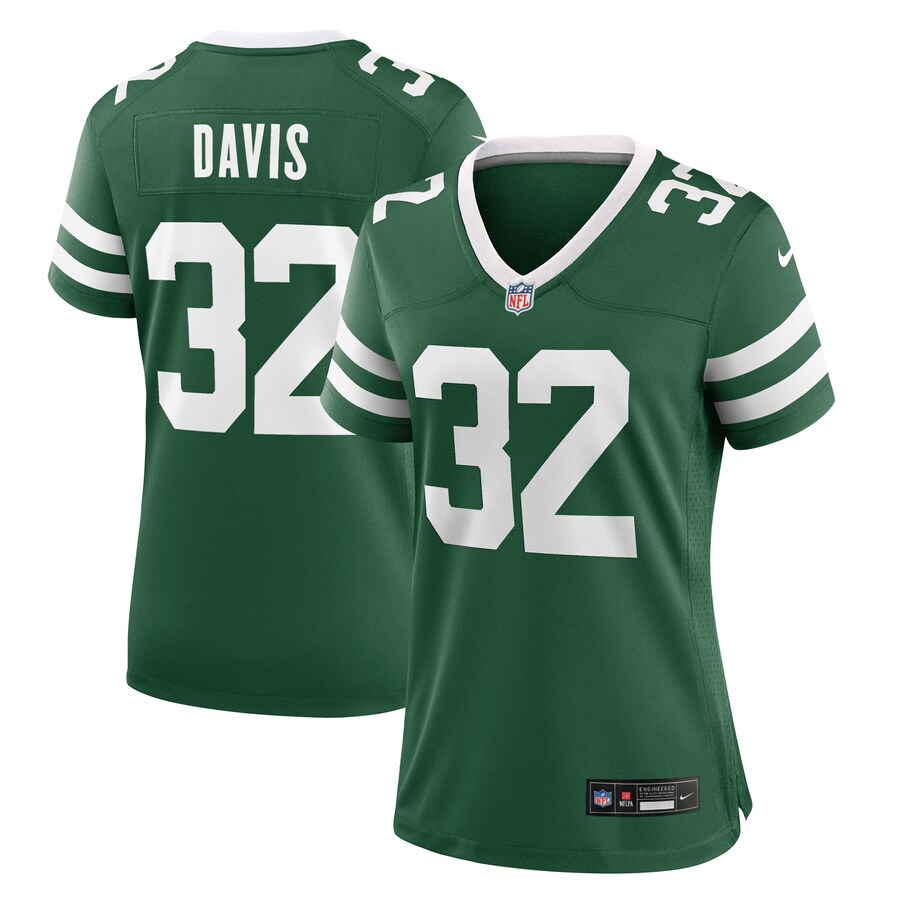 Women's New York Jets Isaiah Davis Nike Legacy Green Game Jersey - ujerseystore