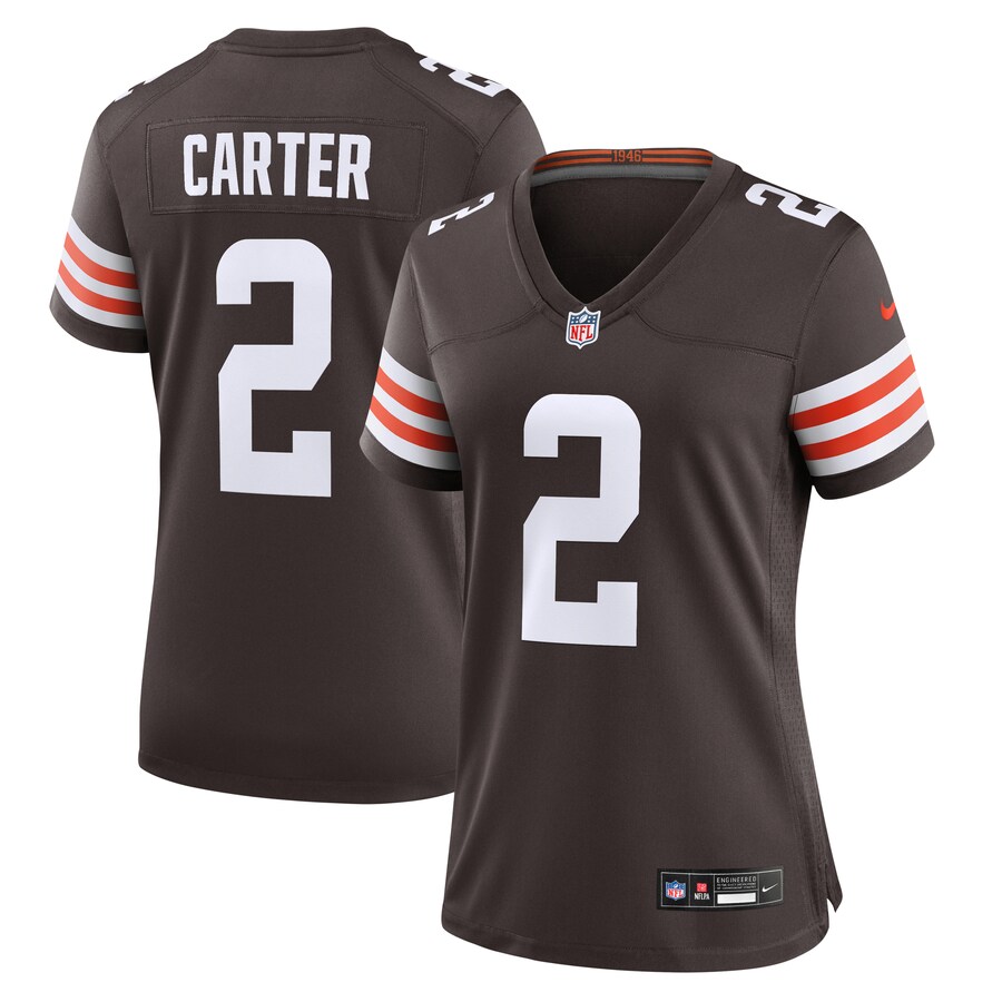 Women's Cleveland Browns DeAndre Carter Nike Brown Team Game Jersey - ujerseystore
