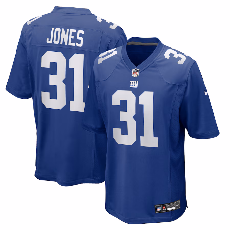 Men's New York Giants Nic Jones Nike Royal Team Game Jersey - ujerseystore