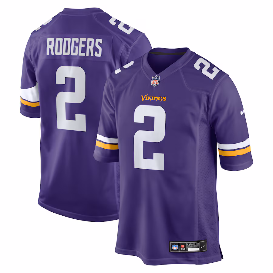 Men's Minnesota Vikings Isaiah Rodgers Nike Purple Team Game Jersey - ujerseystore