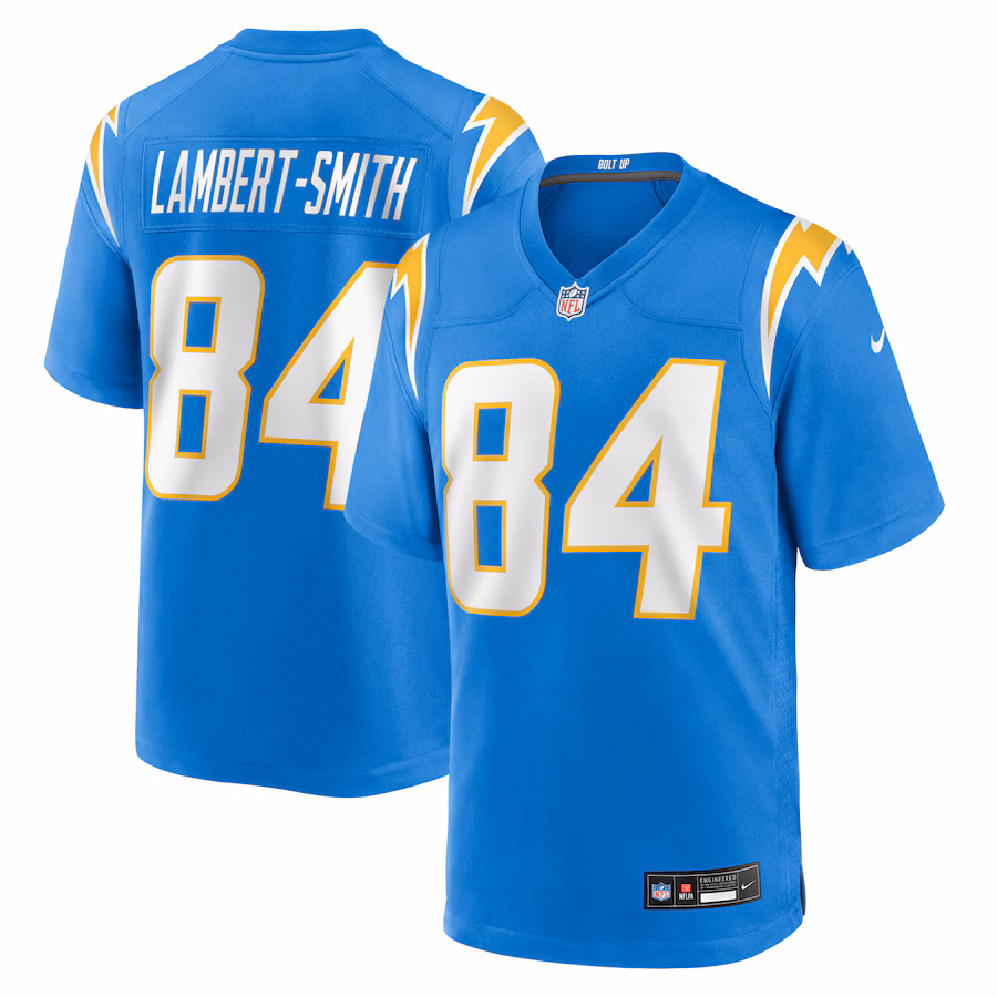 Men's Los Angeles Chargers KeAndre Lambert-Smith Nike Powder Blue Team Game Jersey - ujerseystore