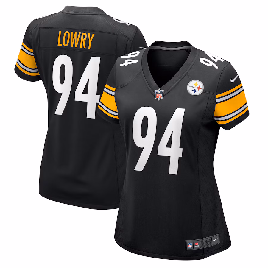 Women's Pittsburgh Steelers Dean Lowry Nike Black Team Game Jersey - ujerseystore
