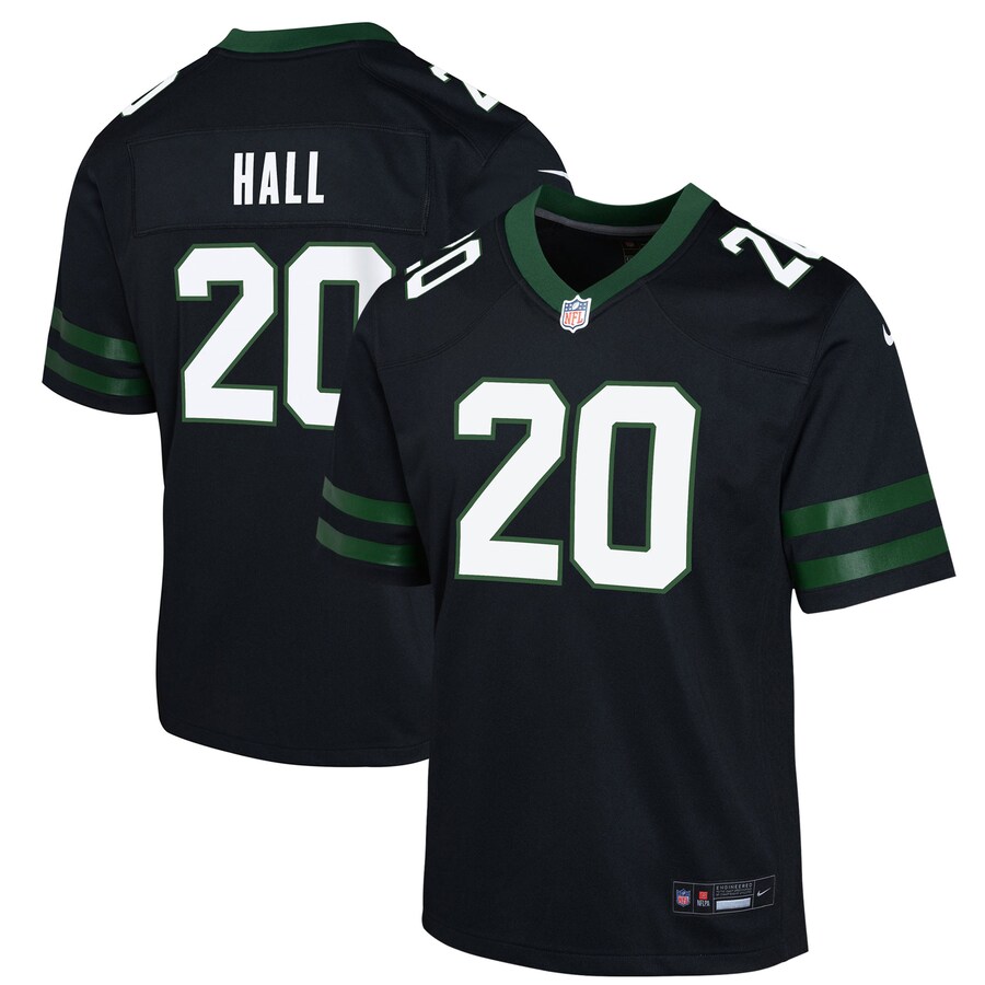 Youth New York Jets Breece Hall Nike Black Game Jersey - ujerseystore