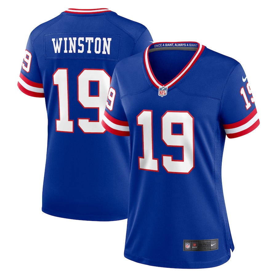 Women's New York Giants Jameis Winston Nike Royal Game Jersey - ujerseystore