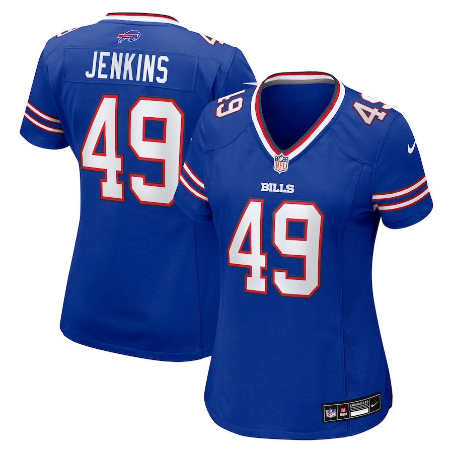 Women's Buffalo Bills Keonta Jenkins Nike Royal Team Game Jersey - ujerseystore