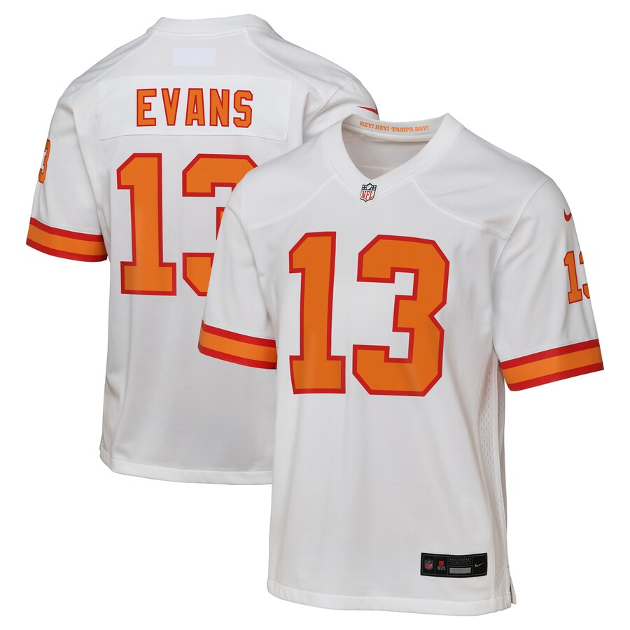 Youth '76 Tampa Bay Buccaneers Mike Evans White Game Jersey - ujerseystore