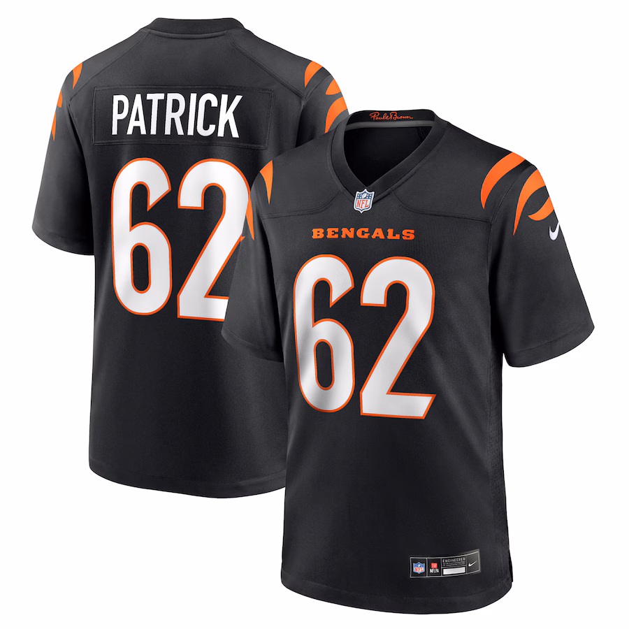 Men's Cincinnati Bengals Lucas Patrick Nike Black Team Game Jersey - ujerseystore