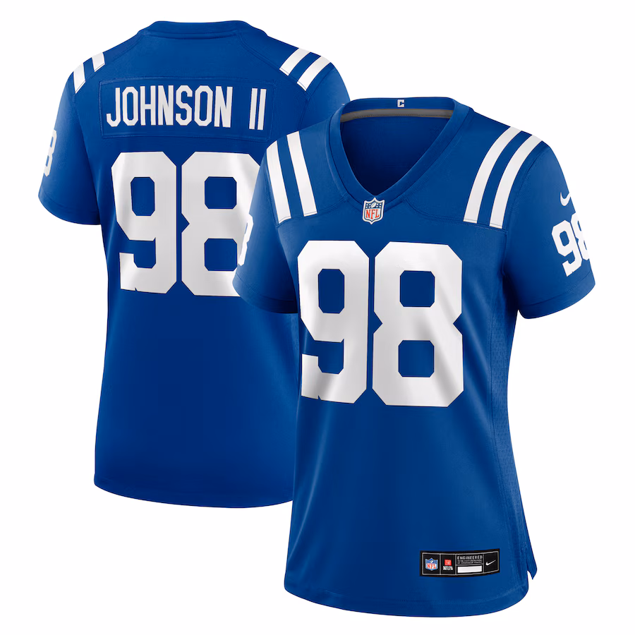 Women's Indianapolis Colts Eric Johnson II Nike Royal Team Game Jersey - ujerseystore
