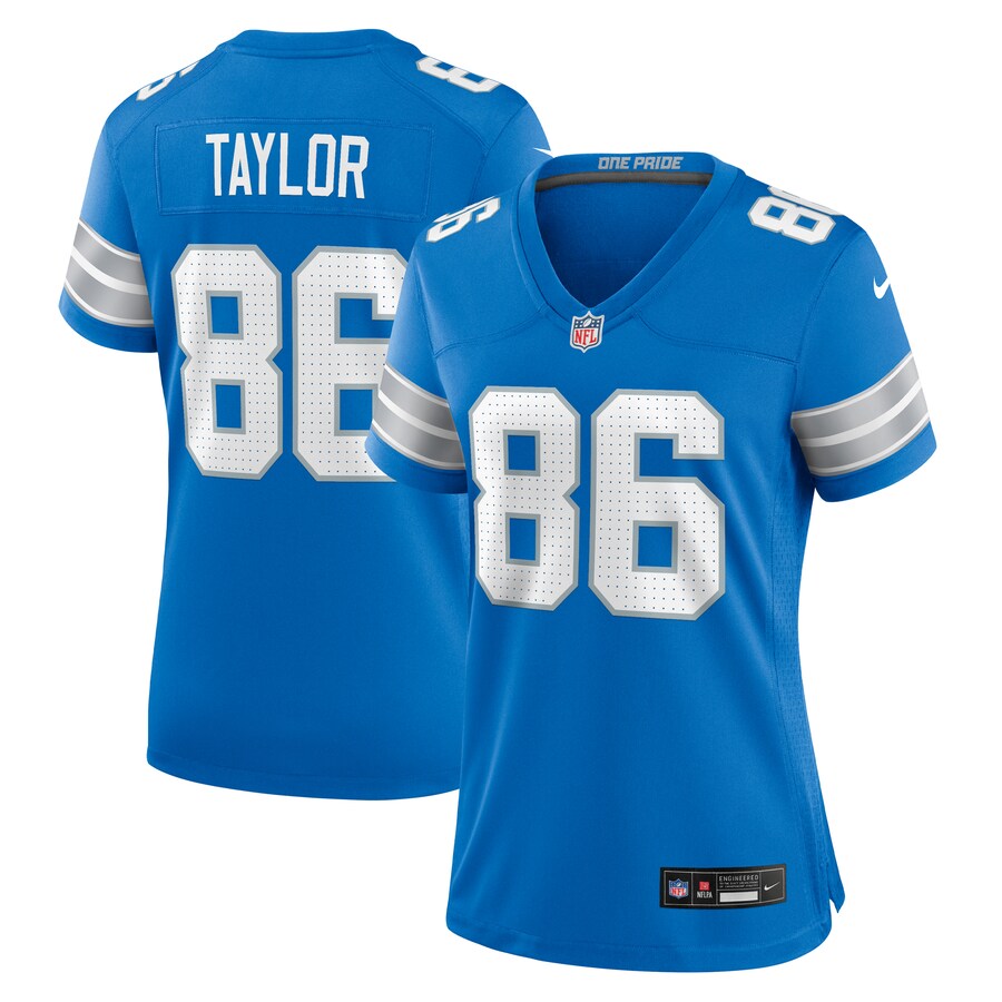 Women's Detroit Lions Malik Taylor Nike Blue Team Game Jersey - ujerseystore