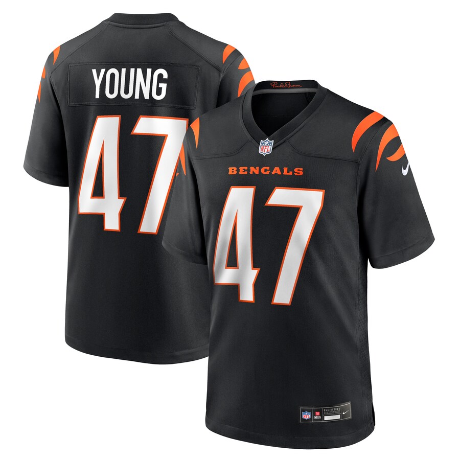 Men's Cincinnati Bengals Craig Young Nike Black Team Game Jersey - ujerseystore