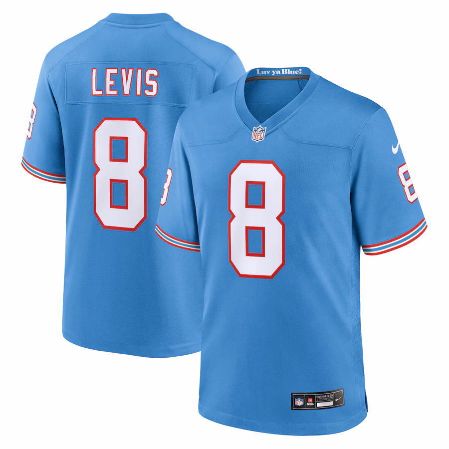 Men's Tennessee Titans Will Levis Nike Light Blue Alternate Game Jersey - ujerseystore
