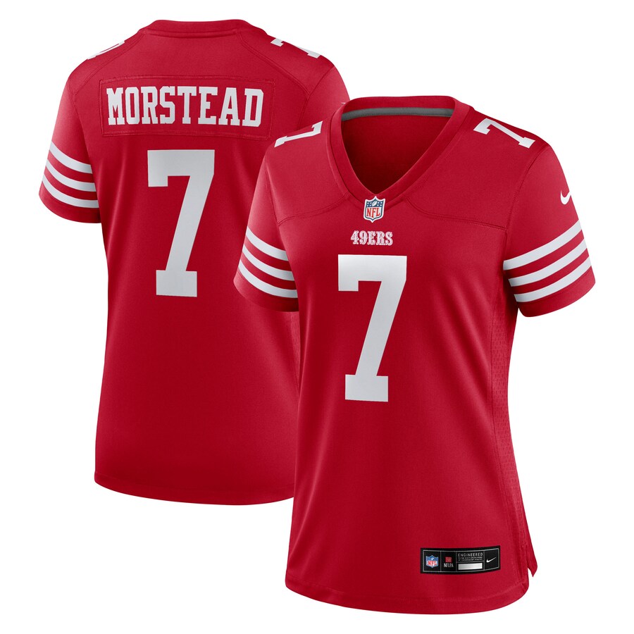 Women's San Francisco 49ers Thomas Morstead Nike Scarlet Team Game Jersey - ujerseystore