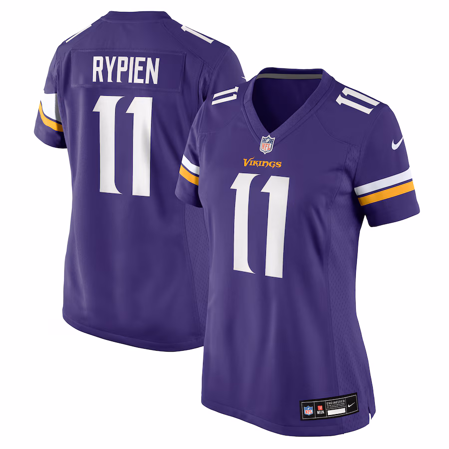 Women's Minnesota Vikings Brett Rypien Nike Purple Team Game Jersey - ujerseystore