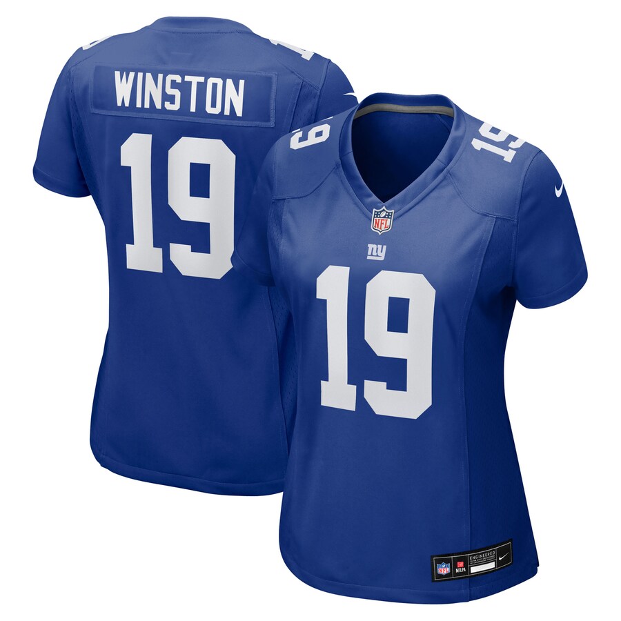 Women's New York Giants Jameis Winston Nike Royal Team Game Jersey - ujerseystore