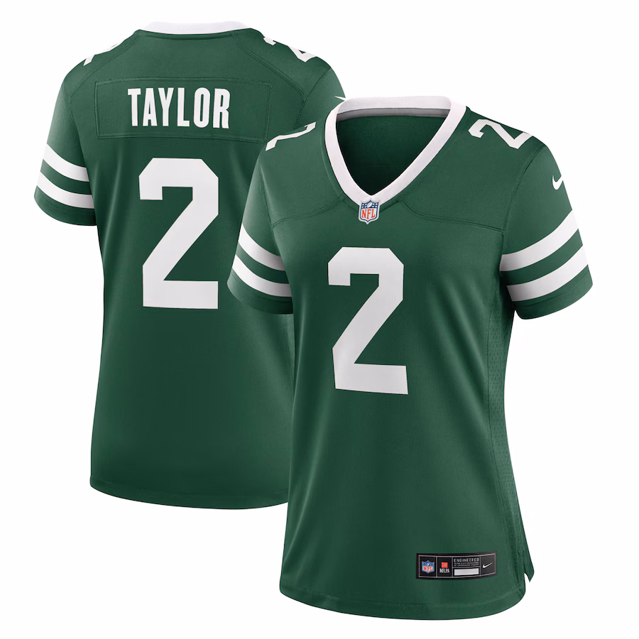 Women's New York Jets Tyrod Taylor Nike Legacy Green Game Jersey - ujerseystore