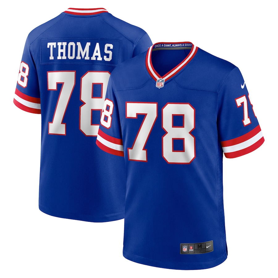 Men's New York Giants Andrew Thomas Nike Royal Alternate Game Jersey - ujerseystore