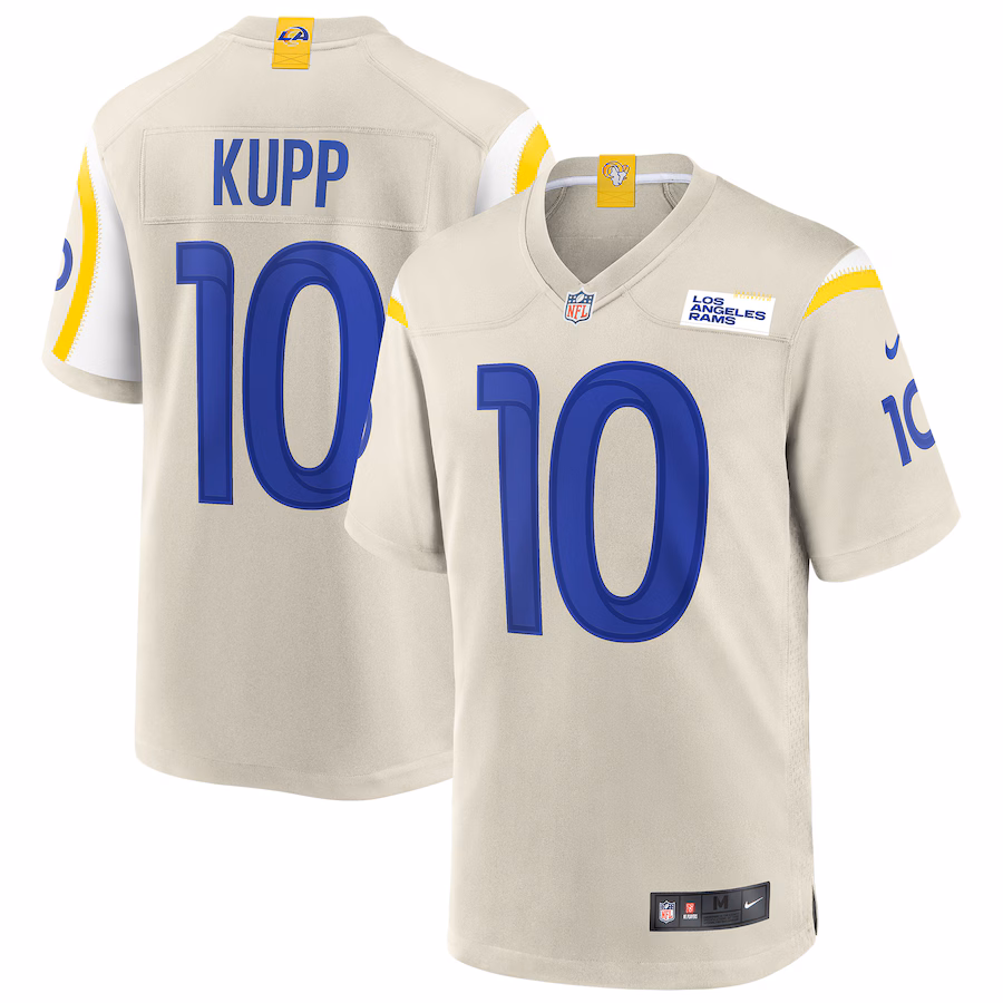 Men's Los Angeles Rams Cooper Kupp Nike Cream Alternate Game Jersey - ujerseystore