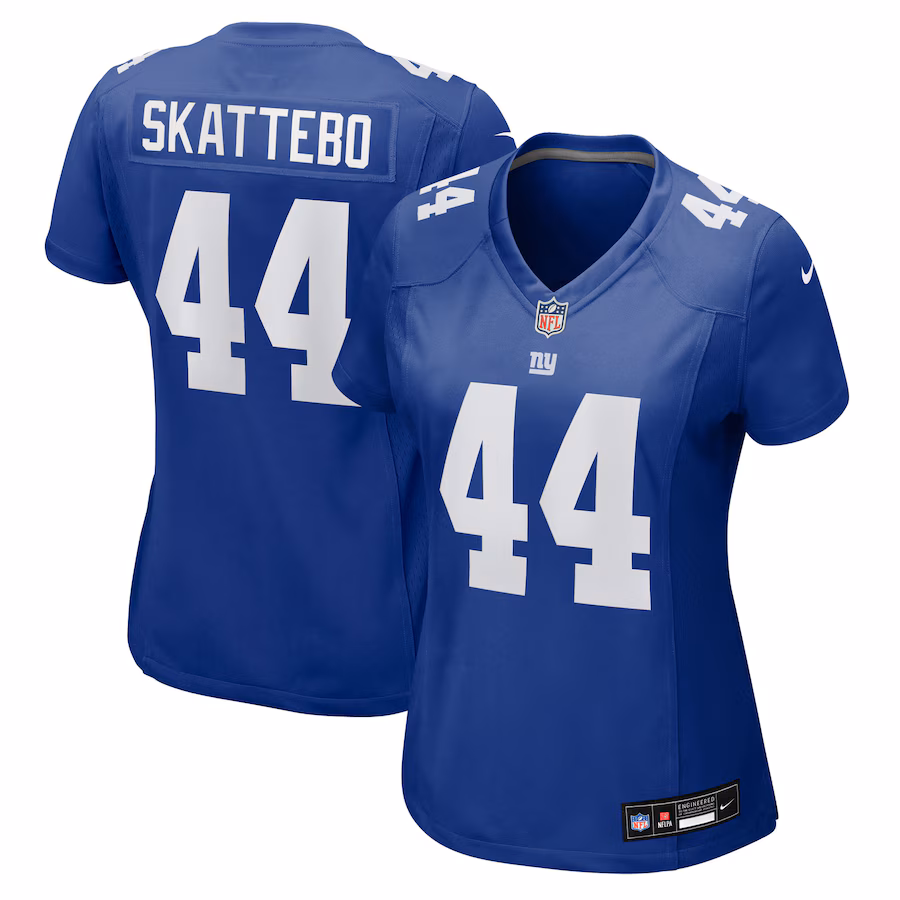 Women's New York Giants Cam Skattebo Nike Royal Team Game Player Jersey - ujerseystore