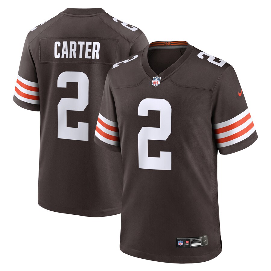 Men's Cleveland Browns DeAndre Carter Nike Brown Team Game Jersey - ujerseystore