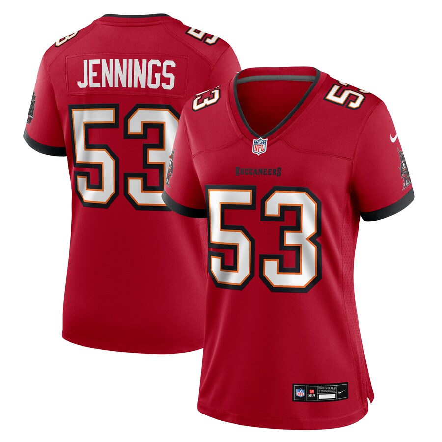 Women's Tampa Bay Buccaneers Deion Jennings Nike Red Team Game Jersey - ujerseystore