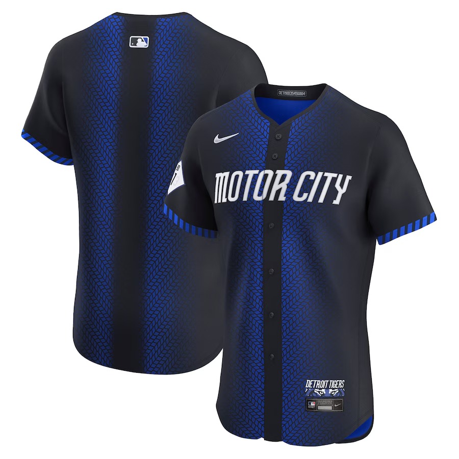 Men's Detroit Tigers Nike Navy City Connect Elite Jersey - ujerseystore