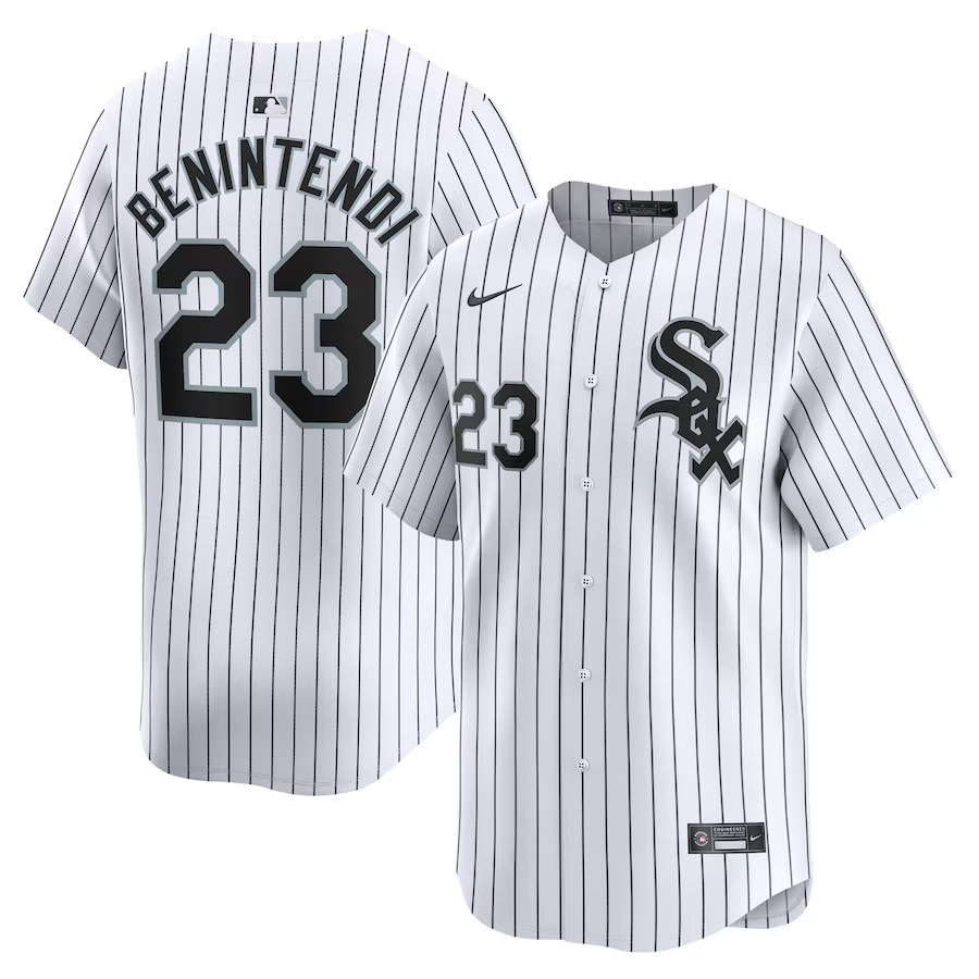 Men's Chicago White Sox Andrew Benintendi Nike White Road Limited Player Jersey - ujerseystore