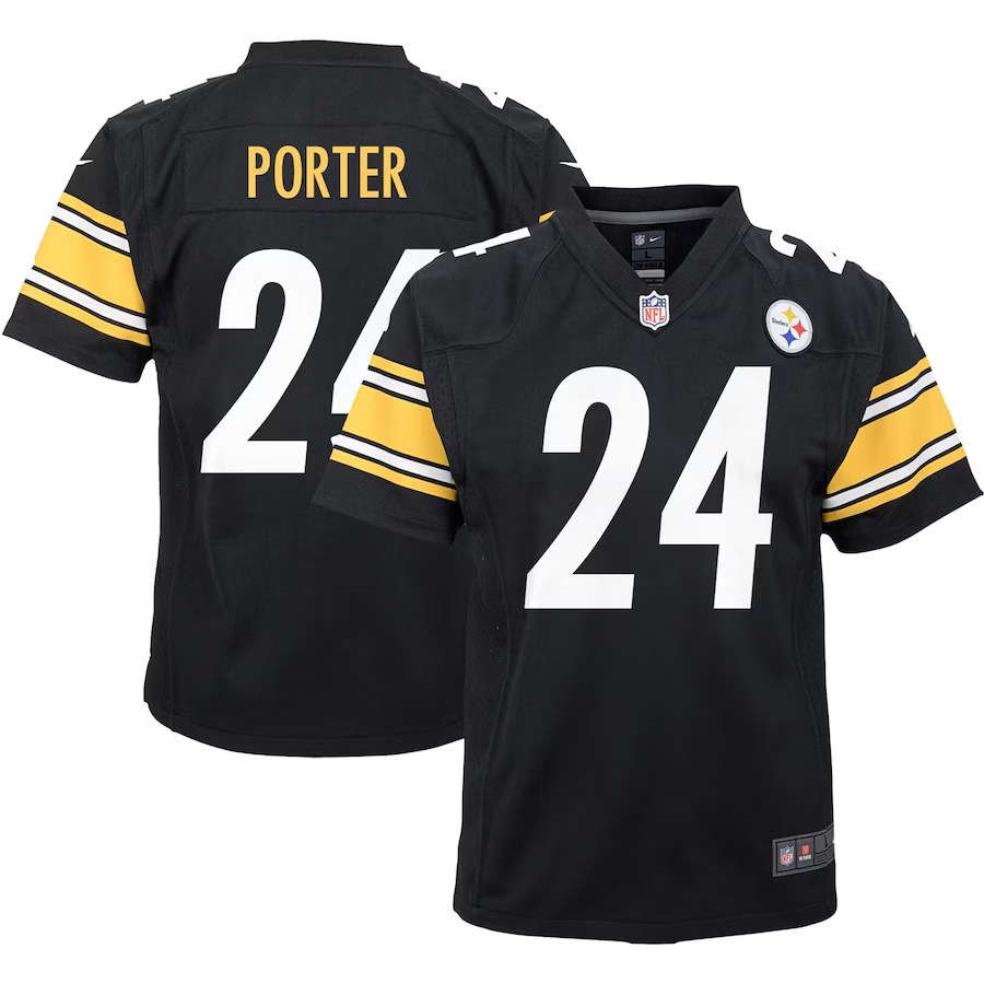Youth Pittsburgh Steelers Joey Porter Jr. Nike Black Game Jersey - ujerseystore