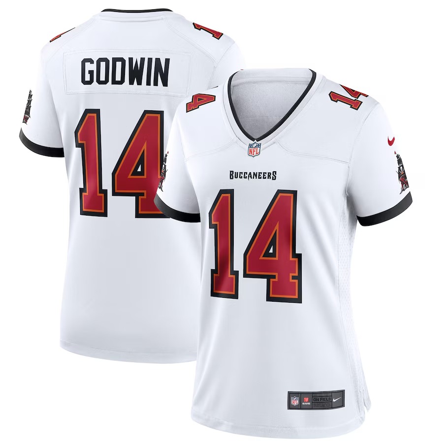 Women's Tampa Bay Buccaneers Chris Godwin Nike White Player Jersey - ujerseystore