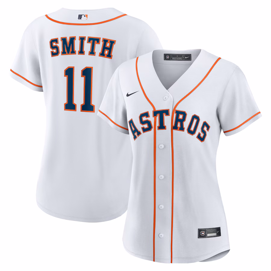 Women's Houston Astros Cam Smith Nike White Home Replica Jersey - ujerseystore