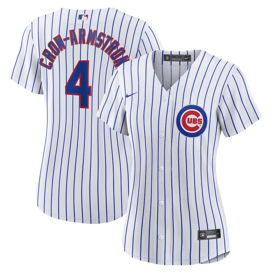 Women's Chicago Cubs Pete Crow-Armstrong Nike White Home Replica Jersey - ujerseystore