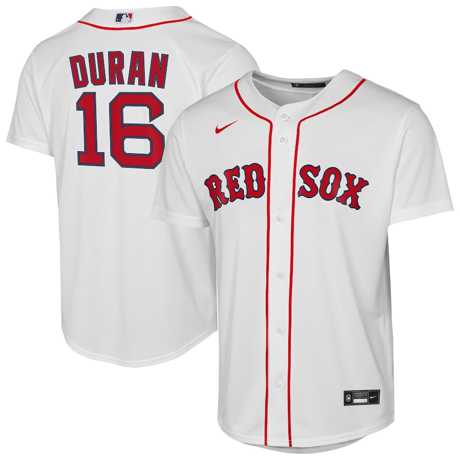 Youth Boston Red Sox Jarren Duran Nike White Home Replica Jersey - ujerseystore