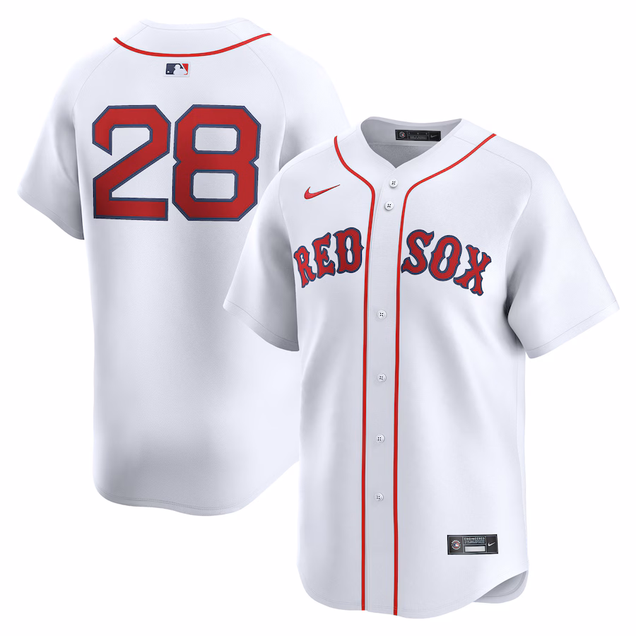 Men's Boston Red Sox Kristian Campbell Nike White Home Limited Jersey - ujerseystore
