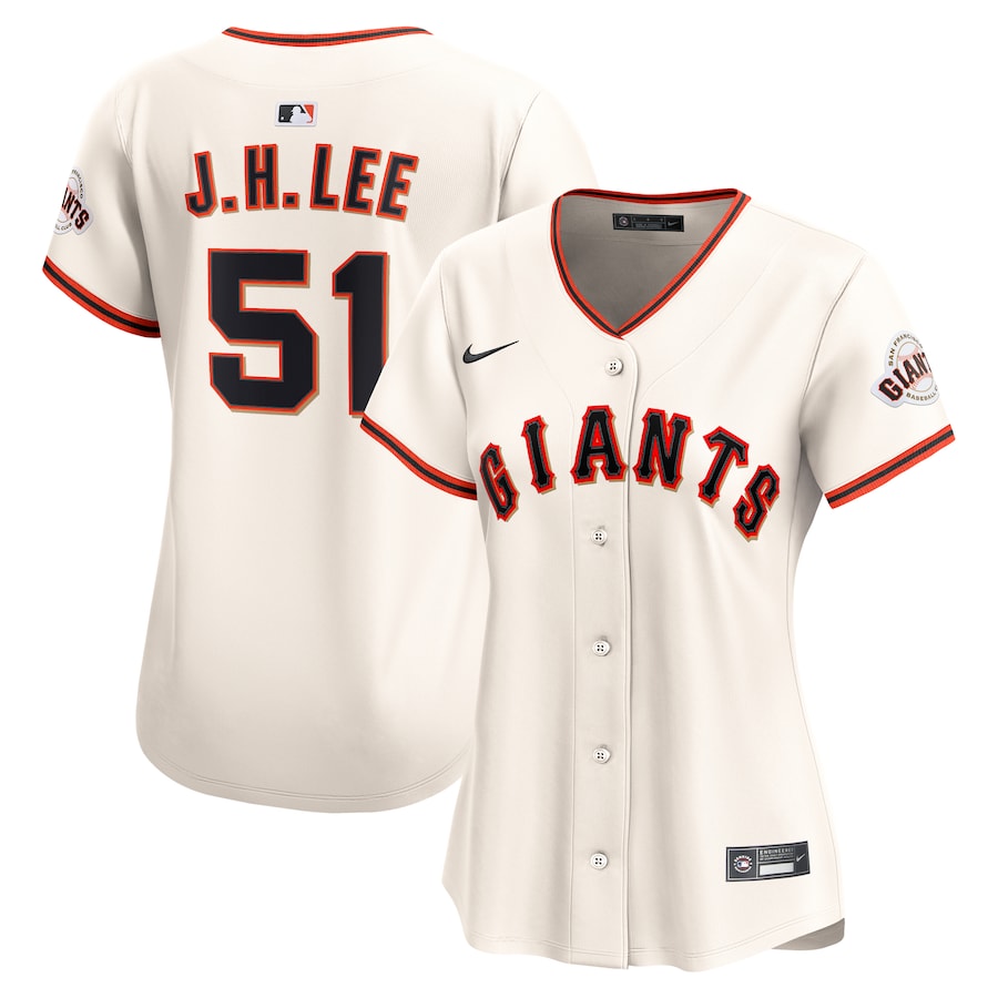 Women's San Francisco Giants Jung Hoo Lee Nike Cream Home Limited Jersey - ujerseystore