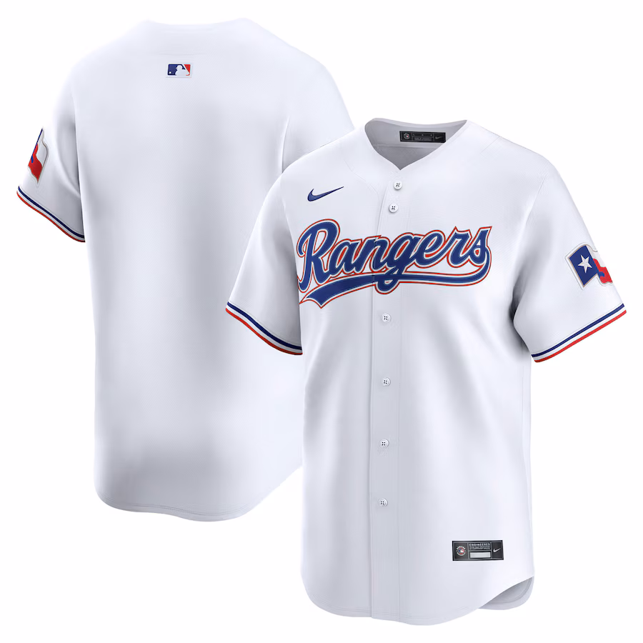 Men's Texas Rangers Nike White Home Limited Jersey - ujerseystore