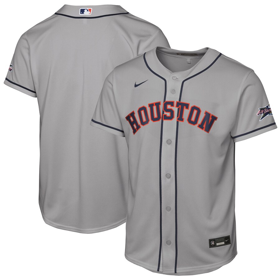 Youth Houston Astros Nike Gray 2025 MLB All-Star Game Road Replica Jersey - ujerseystore