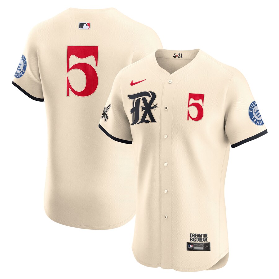 Men's Texas Rangers Corey Seager Nike Cream City Connect Elite Jersey - ujerseystore