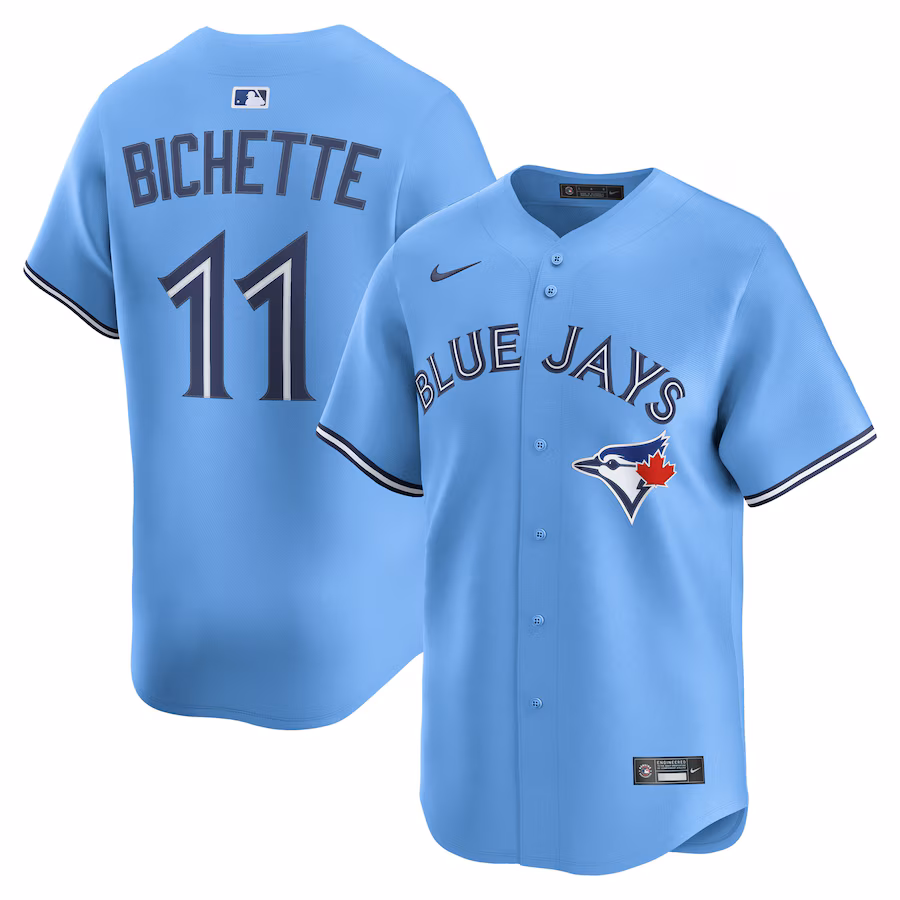 Men's Toronto Blue Jays Bo Bichette Nike Powder Blue Alternate 2 Limited Jersey - ujerseystore