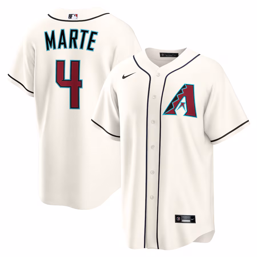 Youth Arizona Diamondbacks Ketel Marte Nike Cream Home Replica Jersey - ujerseystore