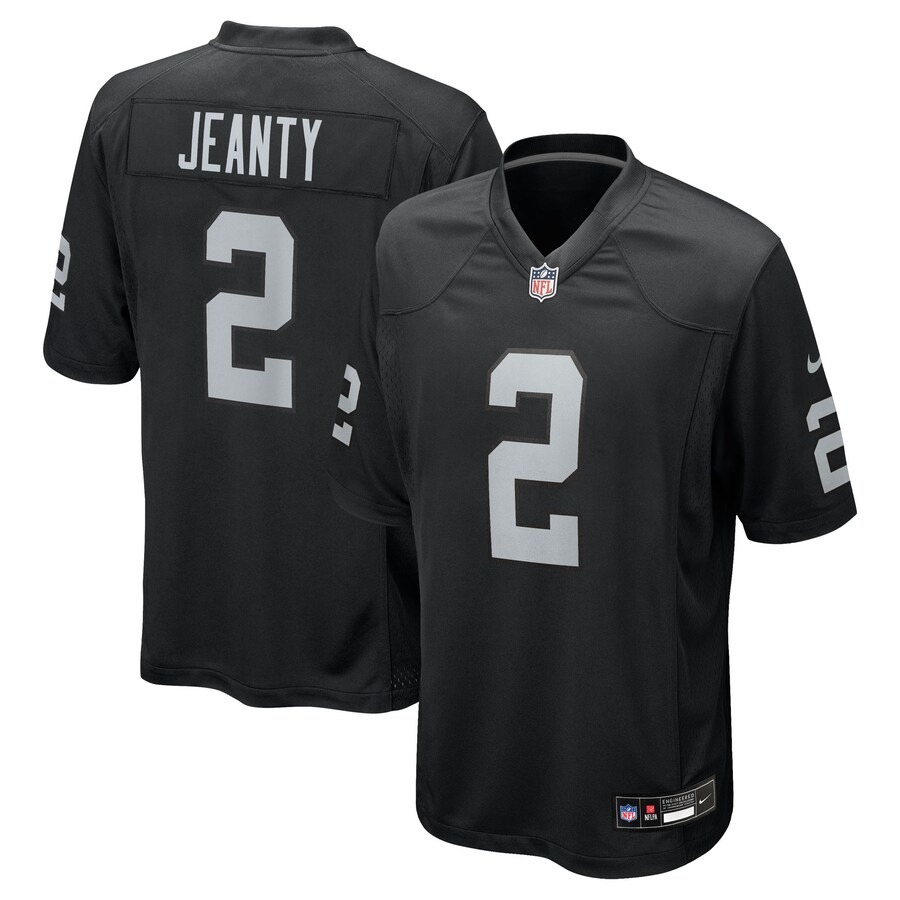 Youth Las Vegas Raiders Ashton Jeanty Nike Black Game Jersey - ujerseystore