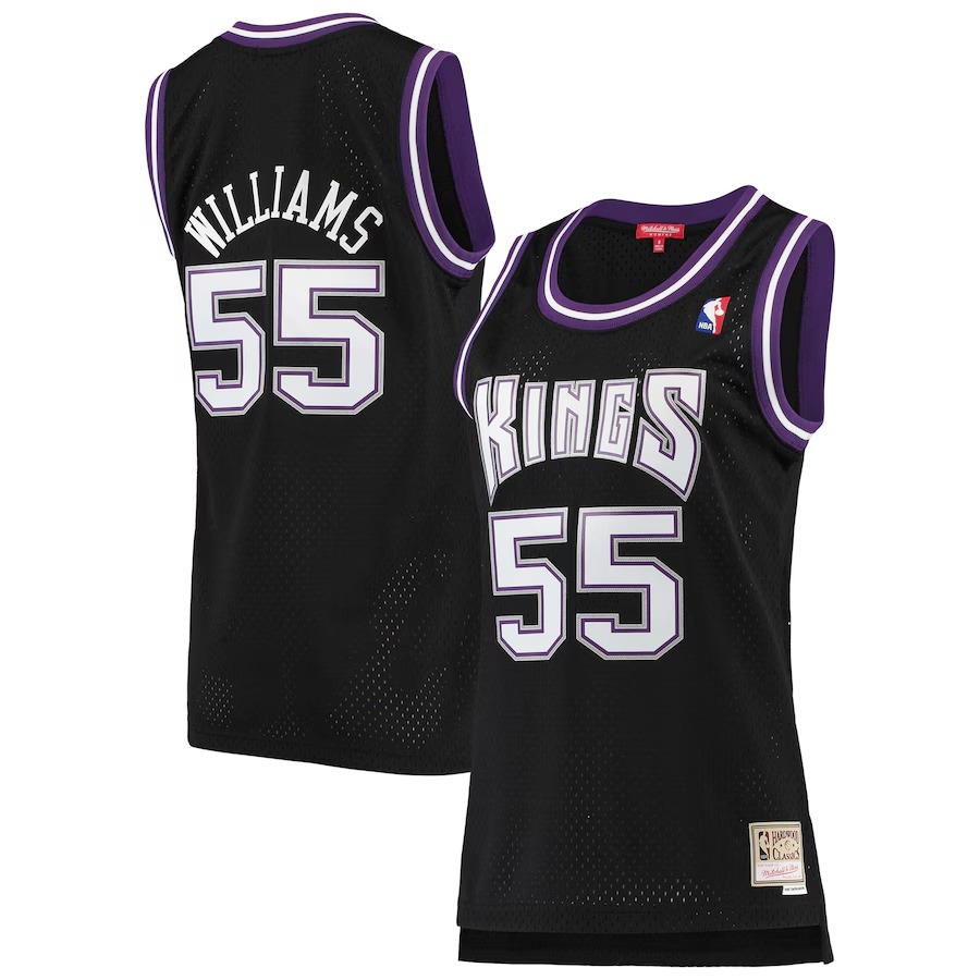 Women's Sacramento Kings Jason Williams Mitchell & Ness Black 2000/01 Hardwood Classics Swingman Jersey - ujerseystore