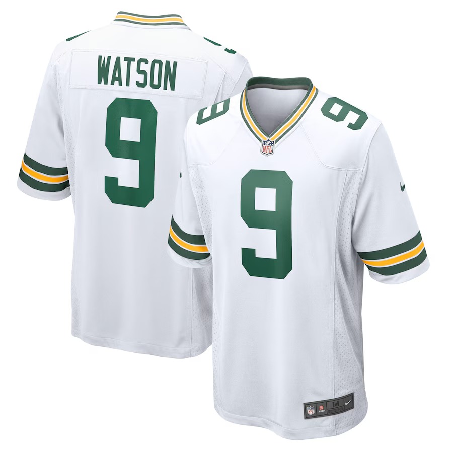 Men's Green Bay Packers Christian Watson Nike White  Game Jersey - ujerseystore