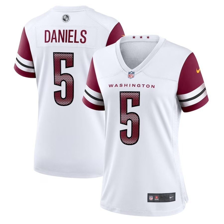 Women's Washington Commanders Jayden Daniels Nike White Game Jersey - ujerseystore